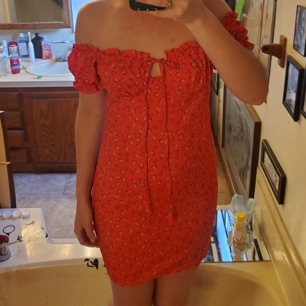Flower pattern body dress form fitting cottage core crop top